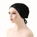 Slouchy Tie-Back Turban Beanie