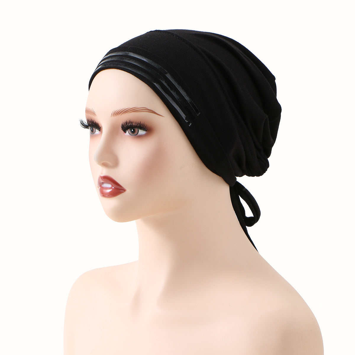 Slouchy Tie-Back Turban Beanie