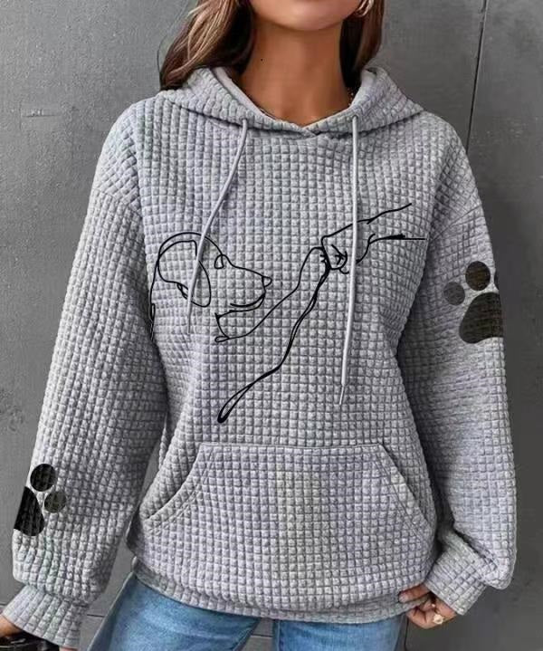 Dog Lover Waffle Hoodie
