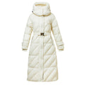 Belted Long Puffer Coat