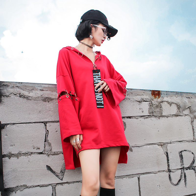 Punk Ring Hoodie Dress