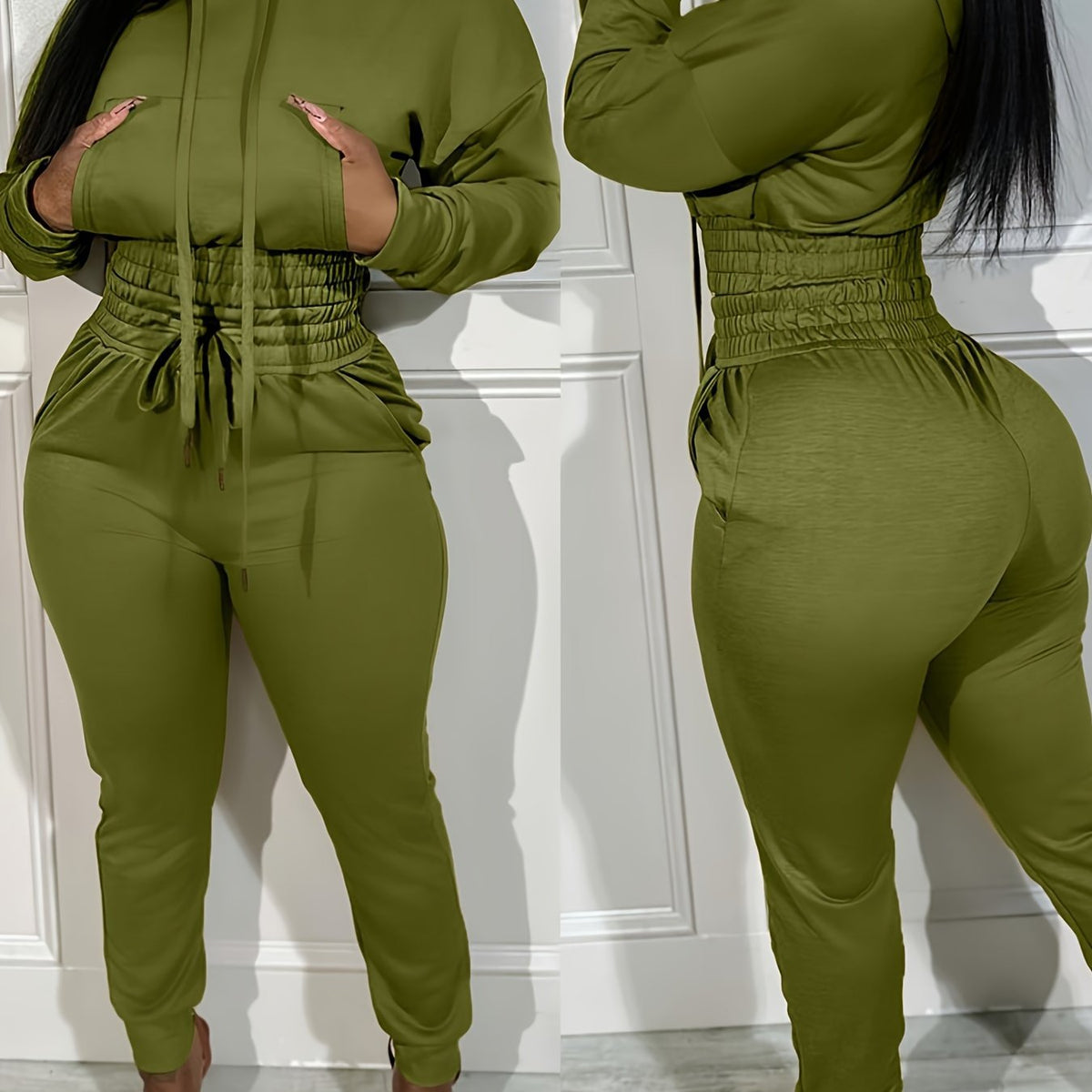 Cinched Hoodie & Jogger Set