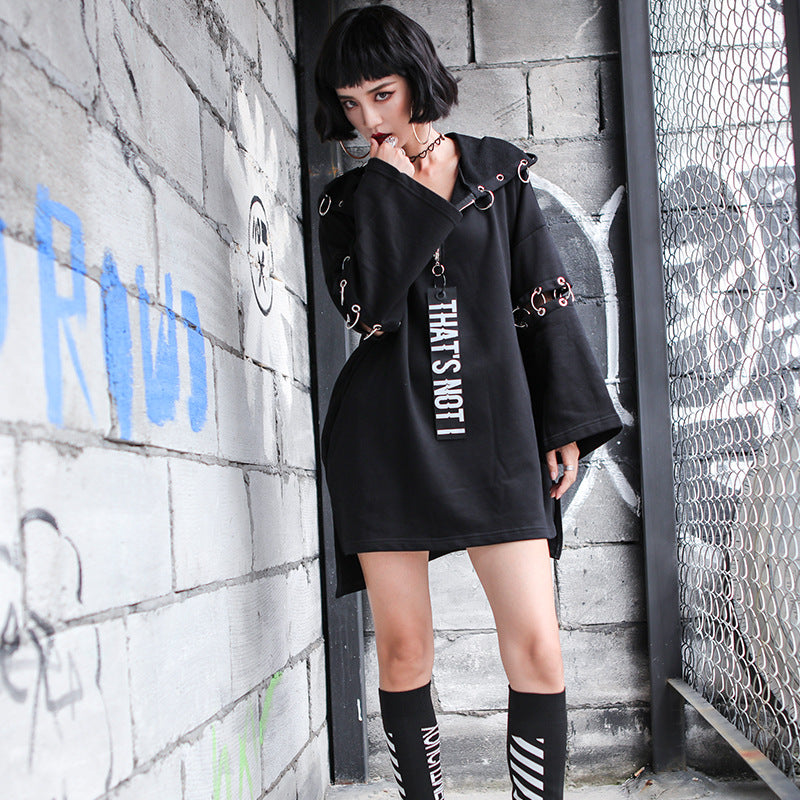 Punk Ring Hoodie Dress