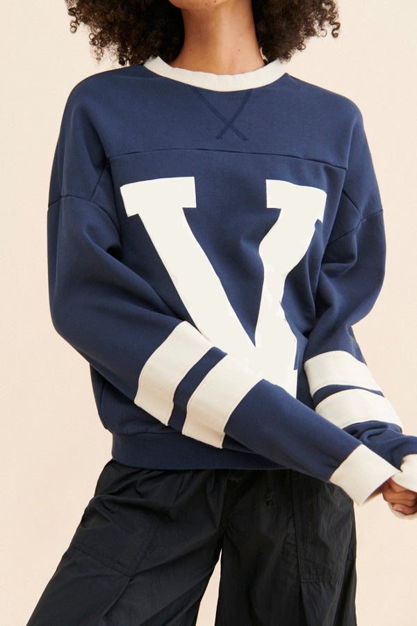 Varsity V Layered Sweatshirt