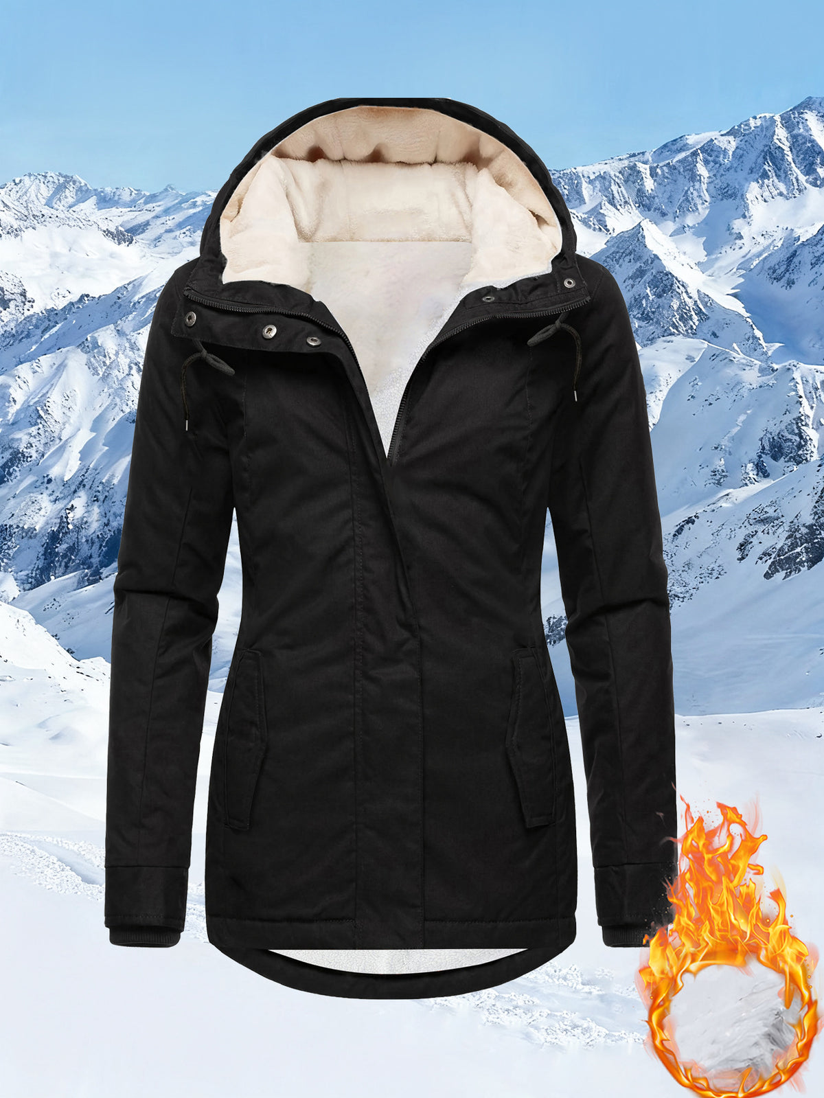 Sherpa-Lined Hooded Jacket