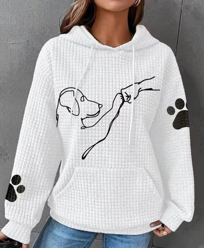 Dog Lover Waffle Hoodie