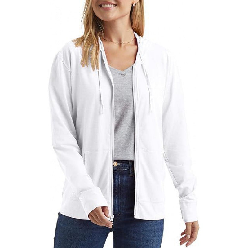Slim Zip-Up Hoodie Jacket