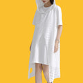 Lace Overlay Hoodie Dress Set