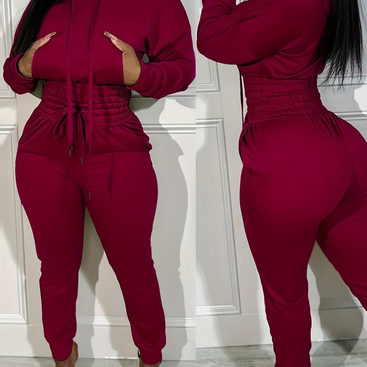 Cinched Hoodie & Jogger Set