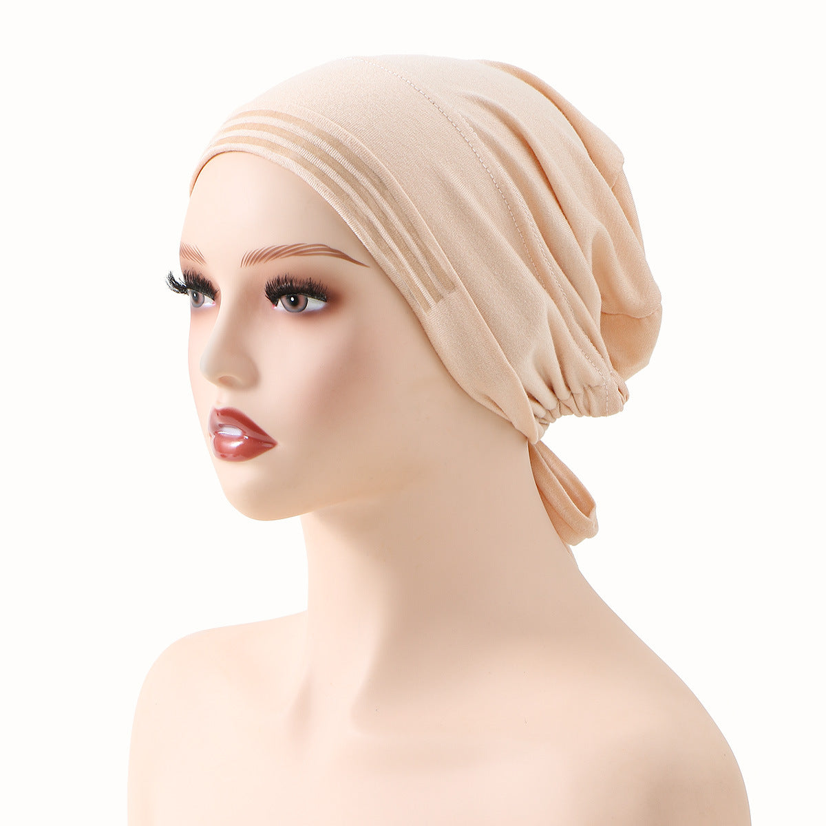 Slouchy Tie-Back Turban Beanie