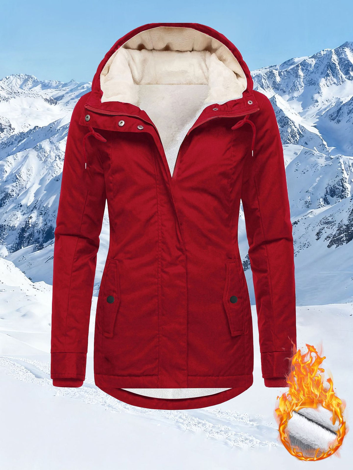 Sherpa-Lined Hooded Jacket