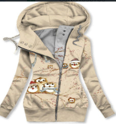 Tropical Bloom Zip Hoodie