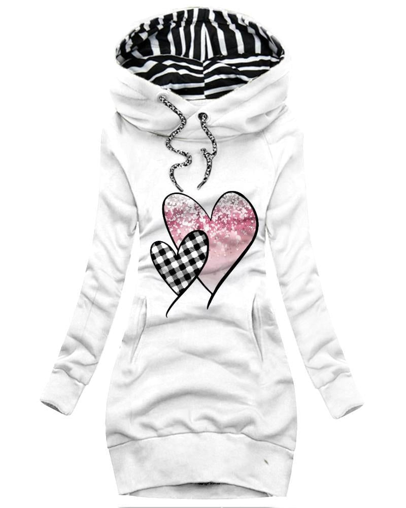 Blue Butterfly Hoodie Dress