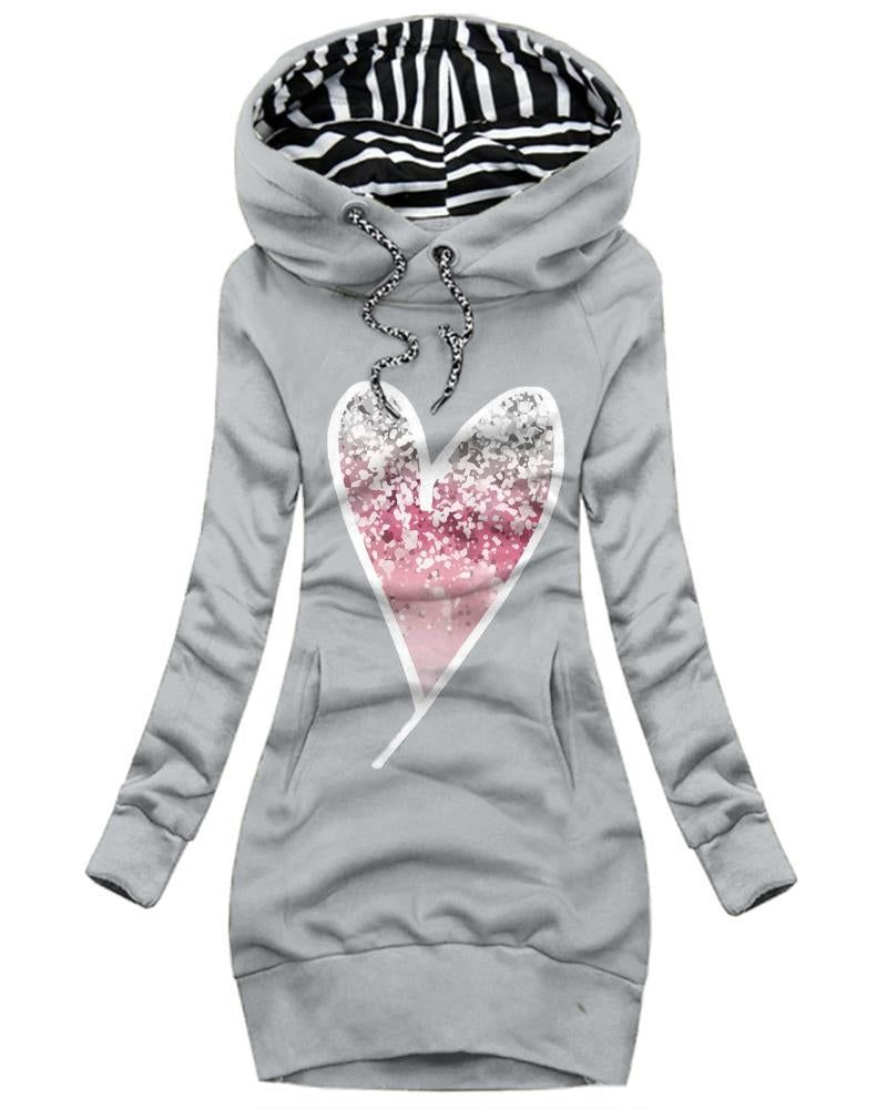 Blue Butterfly Hoodie Dress