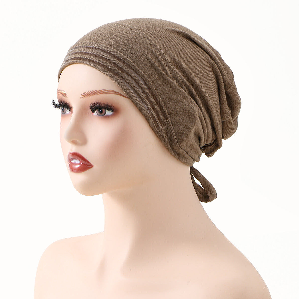 Slouchy Tie-Back Turban Beanie
