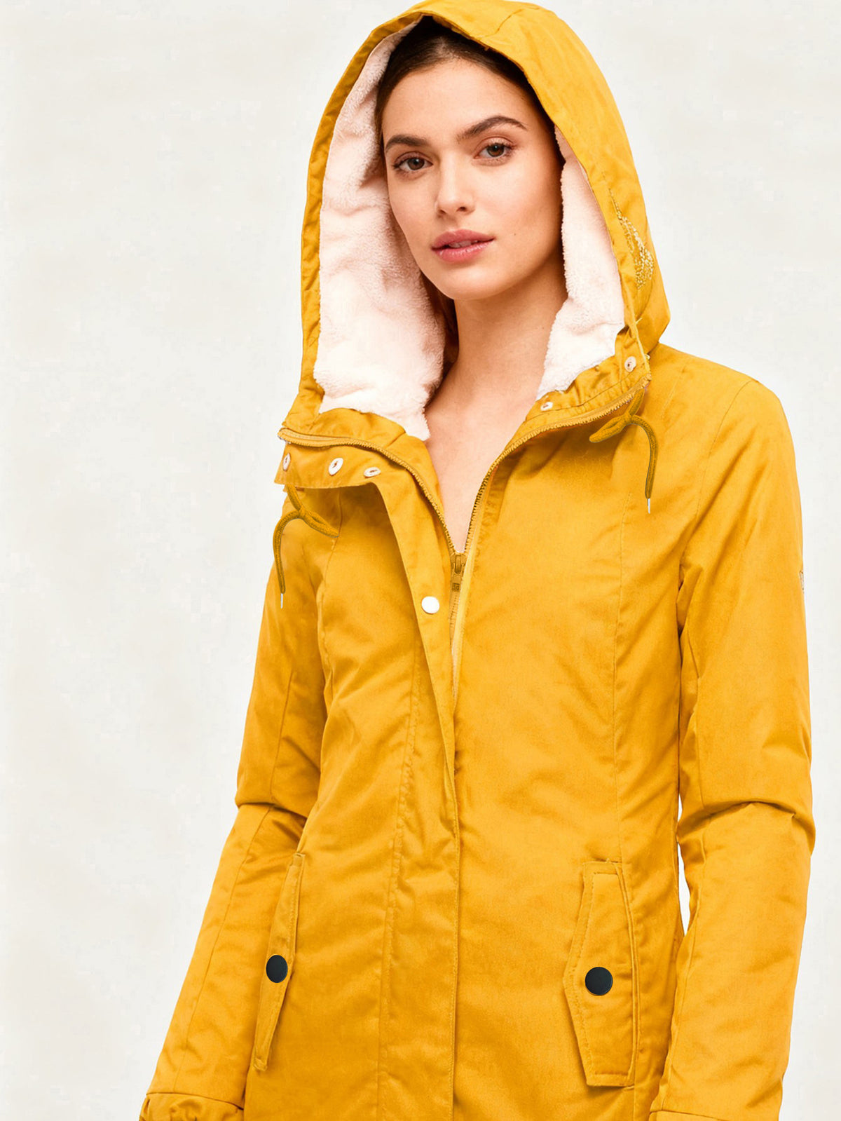 Sherpa-Lined Hooded Jacket