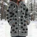 Spotted Plush Teddy Hoodie