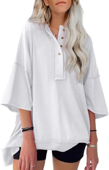 Half-Sleeve Henley Hoodie