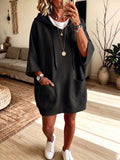 Oversized Pocket Hoodie Dress