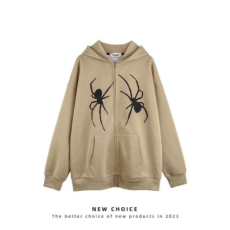 Twin Spider Zip-Up Hoodie