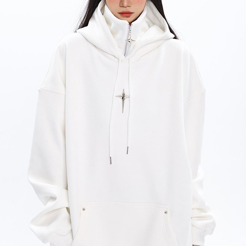Funnel Neck Oversized Hoodie