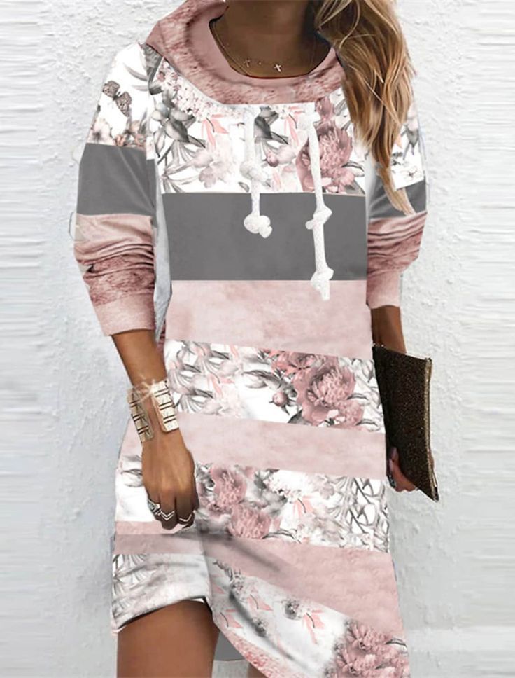 Blue Butterfly Hoodie Dress