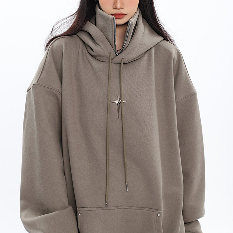Funnel Neck Oversized Hoodie
