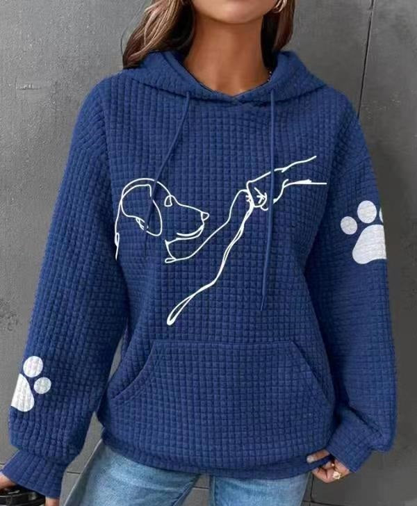 Dog Lover Waffle Hoodie