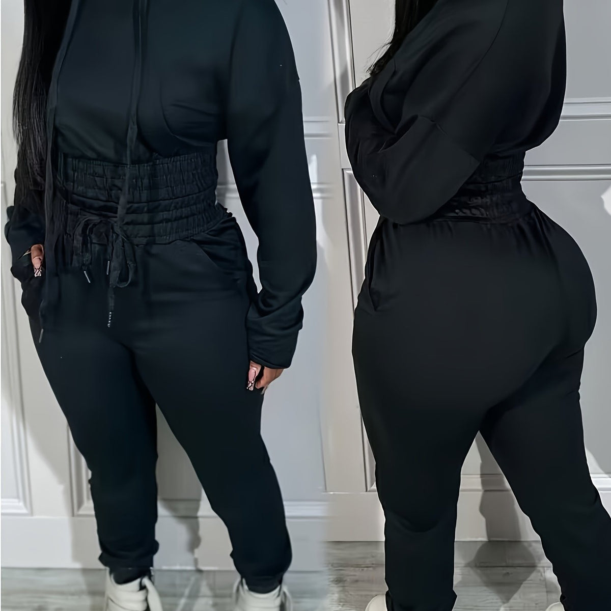 Cinched Hoodie & Jogger Set
