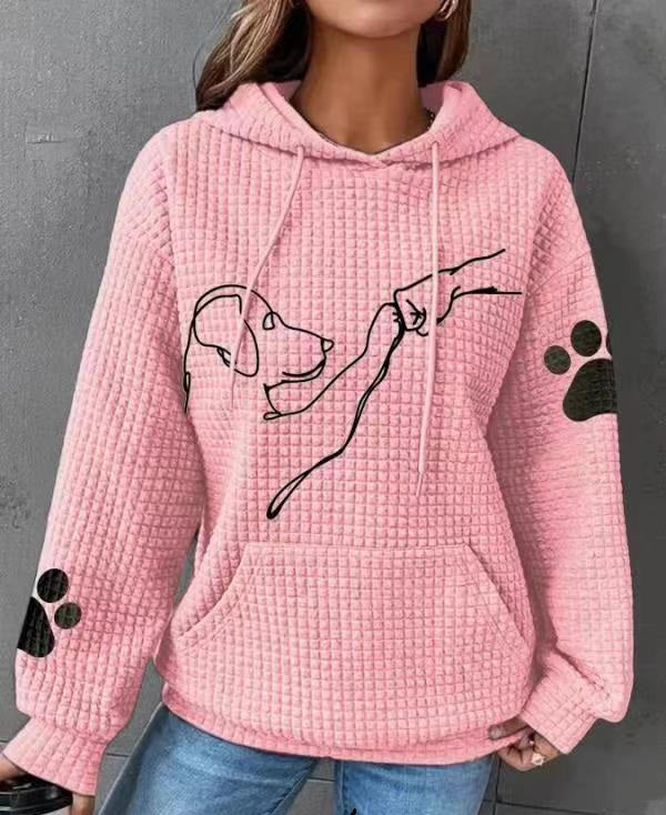 Dog Lover Waffle Hoodie