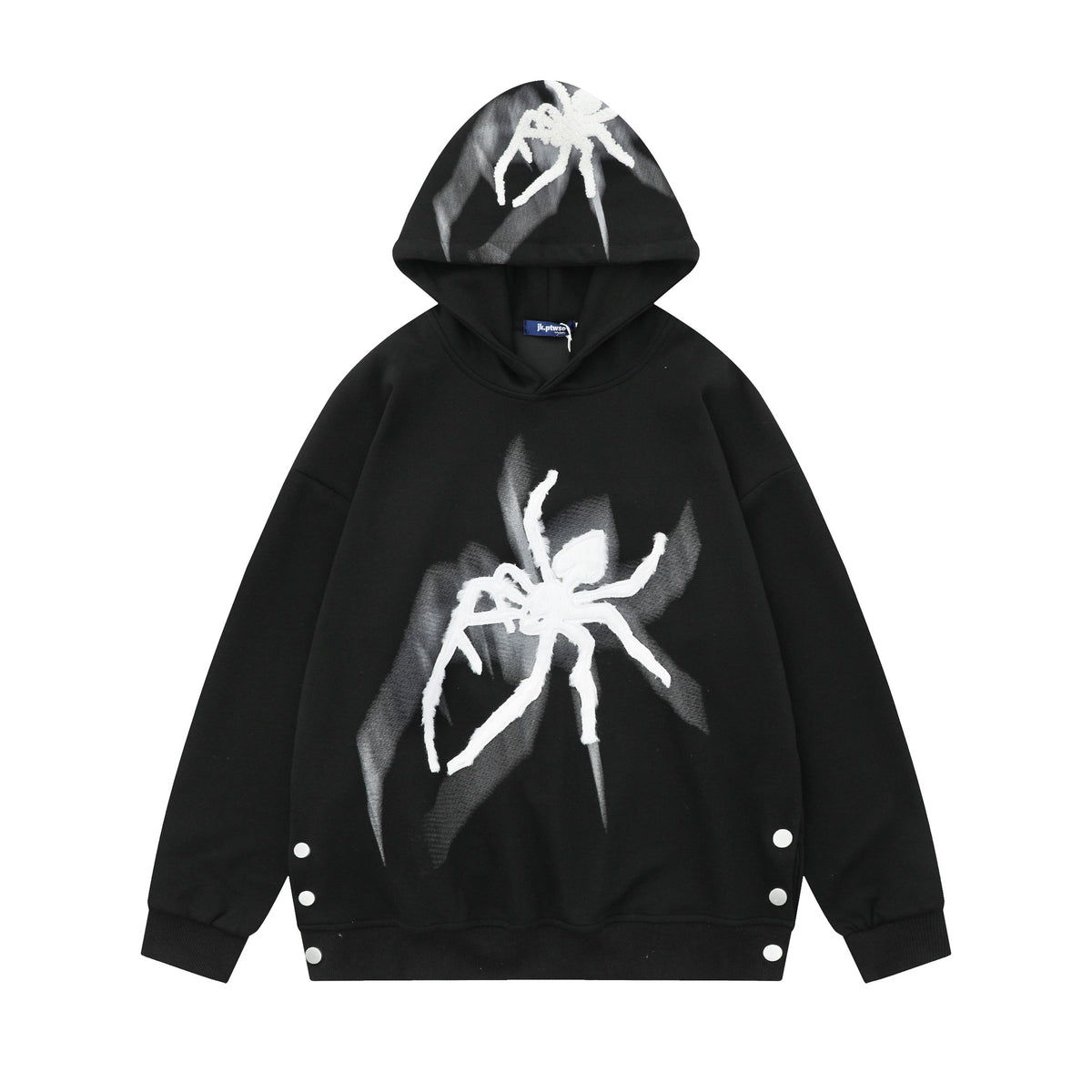 Embroidered Spider Hoodie