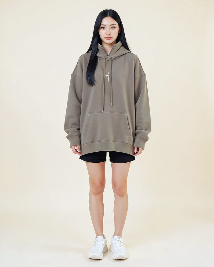 Funnel Neck Oversized Hoodie